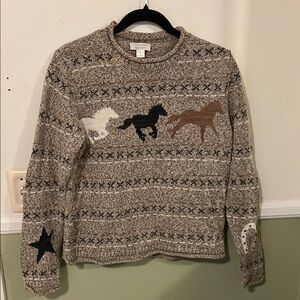 Women's Horse Pattern Sweater